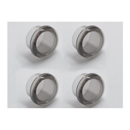 14MM LEXAN END CAP FOR HONEYCOMB TOOL  GRAY (4)