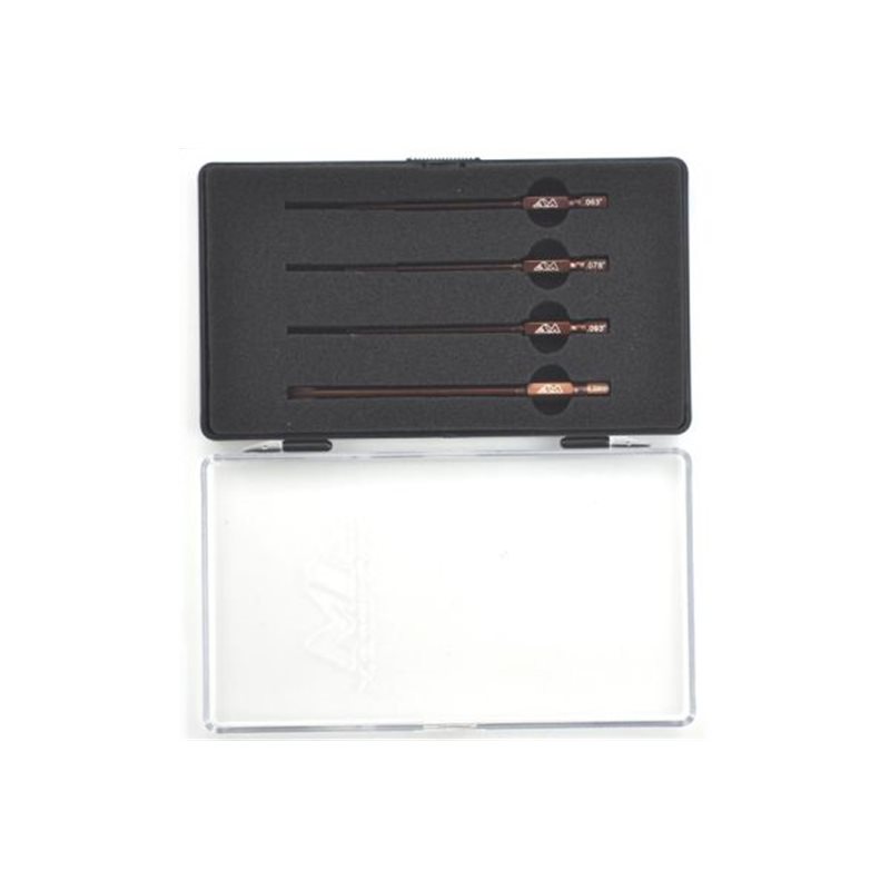 POWER TOOL TIP SET 4 PIECES WITH PLASTIC CASE (US)