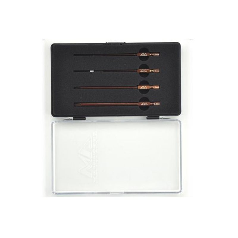 POWER TOOL TIP SET 4 PIECES WITH PLASTIC CASE (METRIC)