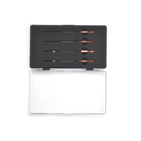 POWER TOOL TIP SET 4 PIECES WITH PLASTIC CASE