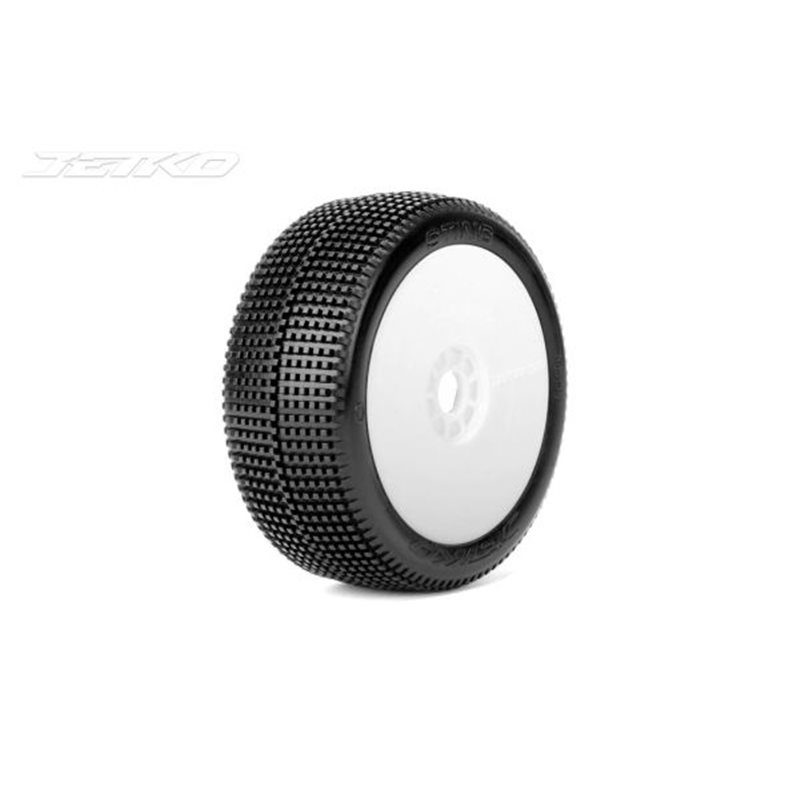 Jetko Sting Ultra Soft 1:8 Buggy Pre-glued White Revo Rims (2)