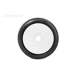 Jetko J Zero WET 1:8 Buggy Tyres White Wheels (2)