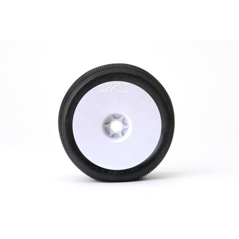 Jetko Lesnar Soft 1:8 Truggy Pre-glued on White Rims (2)