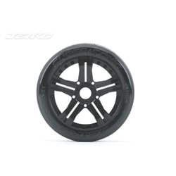 Jetko EX Super Sonic 1:8 Buggy Belted Tyre Black Wheels 17mm Hex (2)
