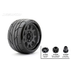 Jetko EX Super Sonic LP Belted 3.8" Black Wheel MAXX 17mm (2)