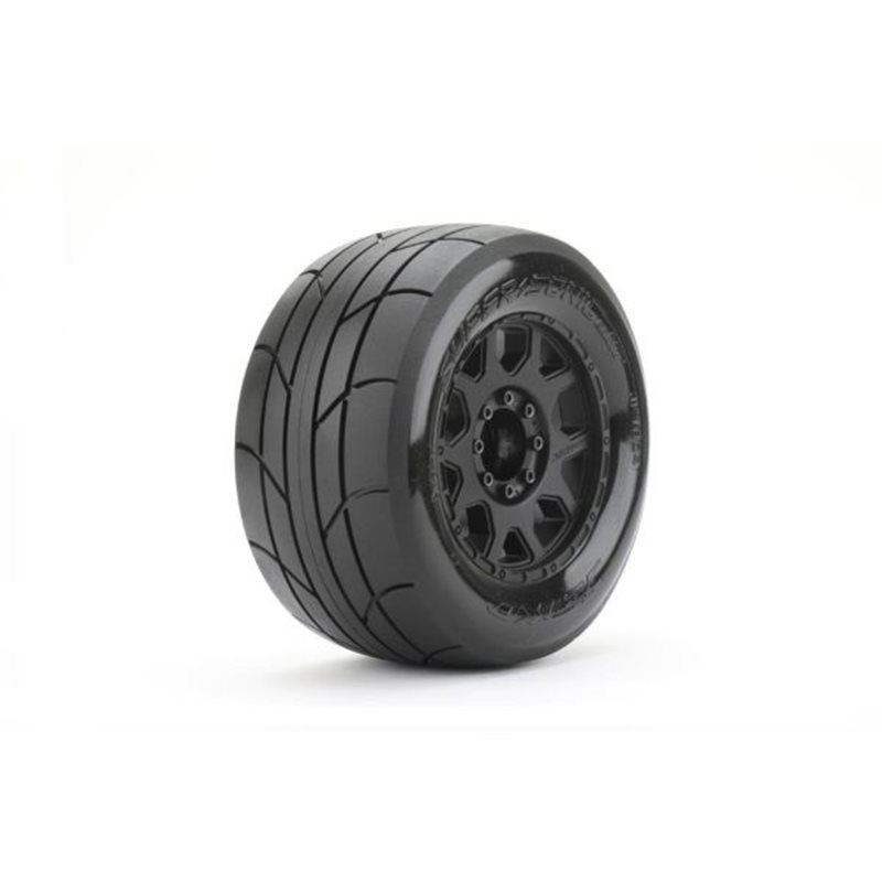 Jetko EX Tyre MT Slick Super Sonic Belted 3.8" Black Wheel 17mm (2)