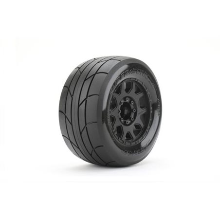 Jetko EX Tyre MT Slick Super Sonic Belted 3.8" Black Wheel 17mm (2)