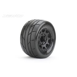 Jetko EX Tyre MT Super Sonic Black Wheel 2.8" Hex 12,14,17mm (2)