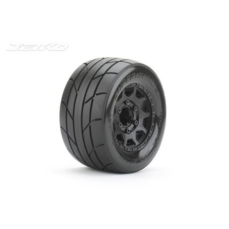 Jetko EX Tyre MT Super Sonic Black Wheel 2.8" Hex 12,14,17mm (2)