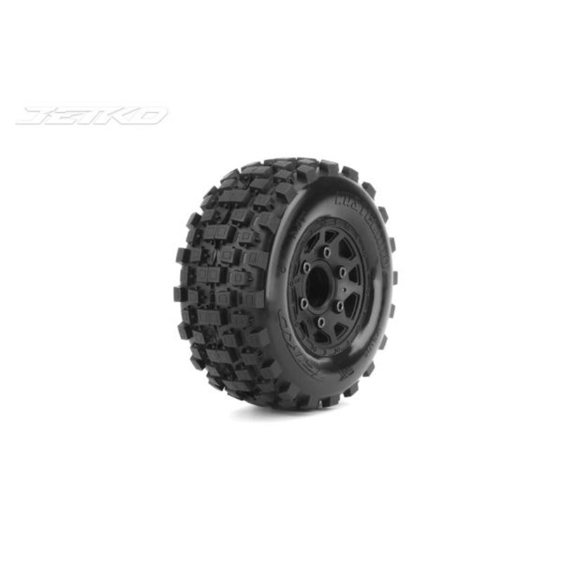 Jetko EX Belted SC Tyre Wastland Black Wheel 12-14-17mm Hex (2)