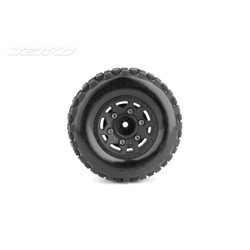 Jetko EX Belted SC Tyre Wastland Black Wheel 12-14-17mm Hex (2)