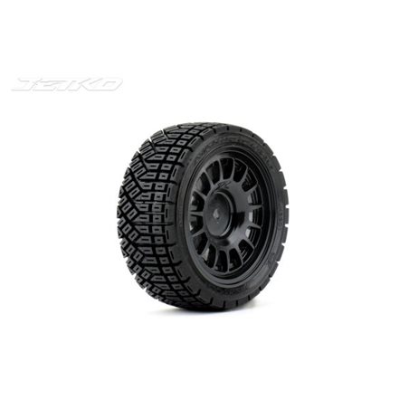 Jetko EX Avantgarde 1/10 Touring/Rally Tyre Black Wheel 12mm Hex (4)