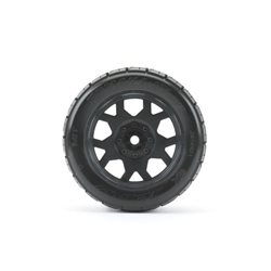 Jetko EX Tyre Tomahawk Belted XMT Black Wheel TRX Xmaxx (2)