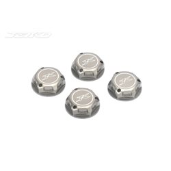 JETKO 17mm Aluminum closed Wheel Nut 17mm (4) Hard anodizing