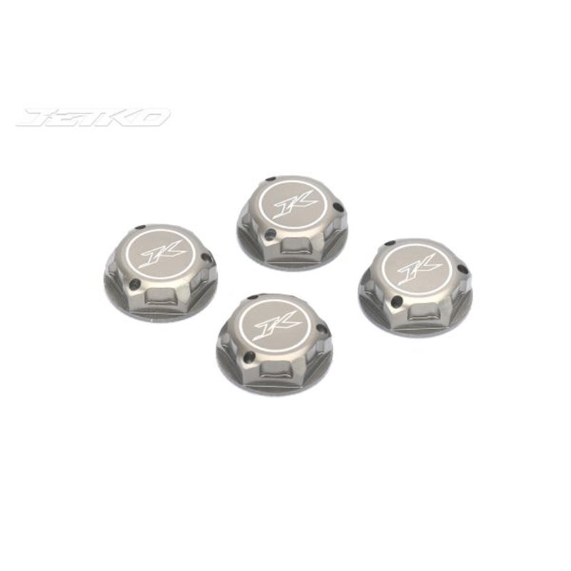 JETKO 17mm Aluminum closed Wheel Nut 17mm (4) Hard anodizing