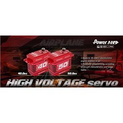 Servo PowerHD A-50CHV Plane Coreless alu case HV Prog (50kg/0.16s)