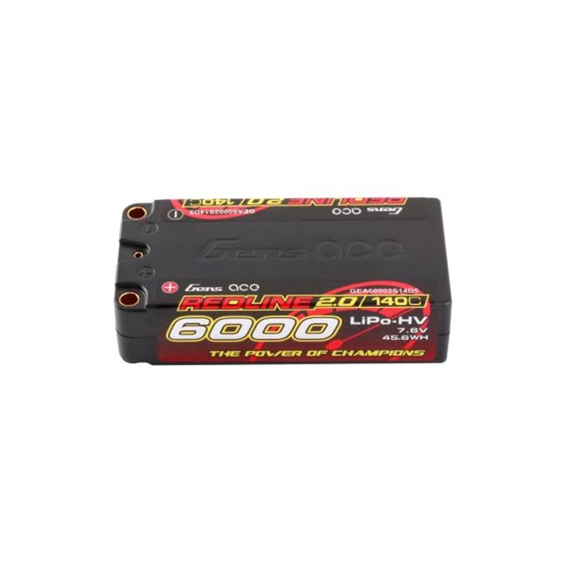 GensAce Redline 2.0 Shorty 2S HV 7.6V-140C-6000 96x47x25mm 220g