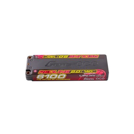 GensAce Redline 2.0 Low Prof 2S HV 7.6V-140C-6100 139x47x18.5mm 226g