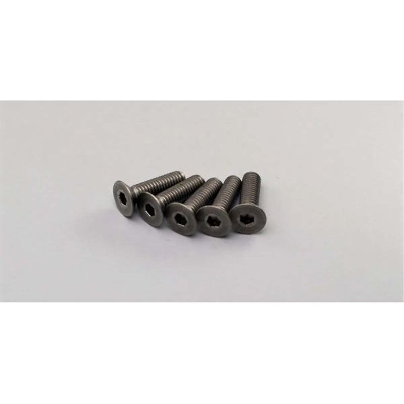 Titan Hex Flat Head Screws M4x15mm (5) Kyosho