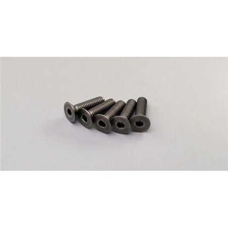 Titan Hex Flat Head Screws M4x15mm (5) Kyosho