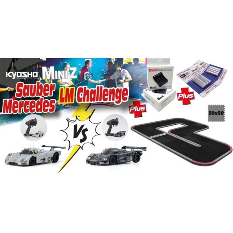 Kyosho Grand Prix Circuit 50 Mini-Z Mercedes Sauber LM ReadySet Kyosho Grand Prix Circuit 50 Mini-Z Mercedes Sauber LM ReadySet