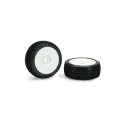 Matrix Neutron Medium 1:8 Buggy Pre-glued White Wheels (2)