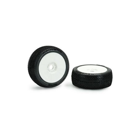 Matrix Neutron Medium 1:8 Buggy Pre-glued White Wheels (2)