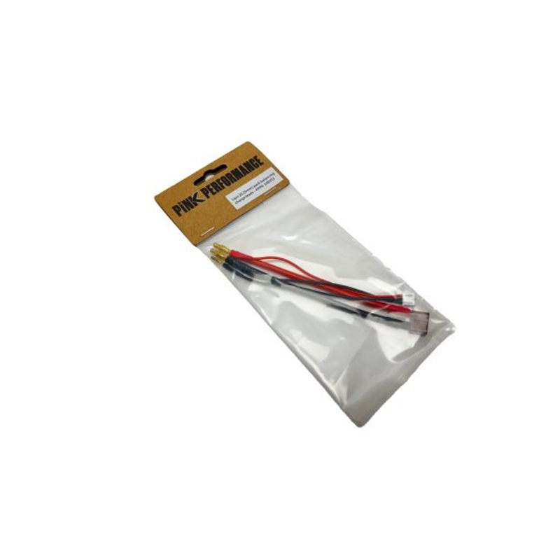Lipo 2S (4mm) pack balancing charge leads Pink Performance
