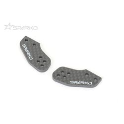 Sparko F8 Carbon Fiber Steering Knuckle Plate 4 holes  3.0mm (2)