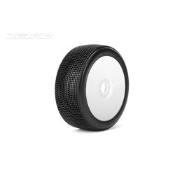 Jetko Lesnar Ultra Soft 1:8 Buggy Pre-glued White Revo Rims (2)