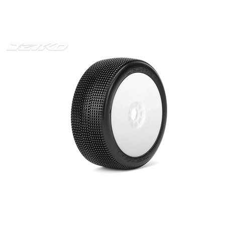 Jetko Lesnar Ultra Soft 1:8 Buggy Pre-glued White Revo Rims (2)