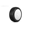 Jetko Dirt Slinger Soft 1:8 Buggy Pre-glued White Revo Rims (2)