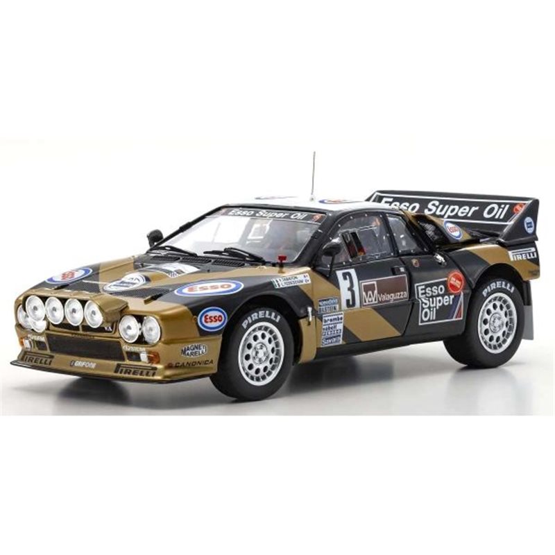 Kyosho 1:18 Lancia Rally 037 F.Tabaton Targa Florio 1985 Esso Nr.3