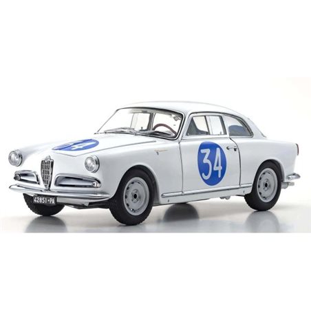 Kyosho 1:18 Alfa Romeo Giuletta SV Targa Florio 1960 Nr.34