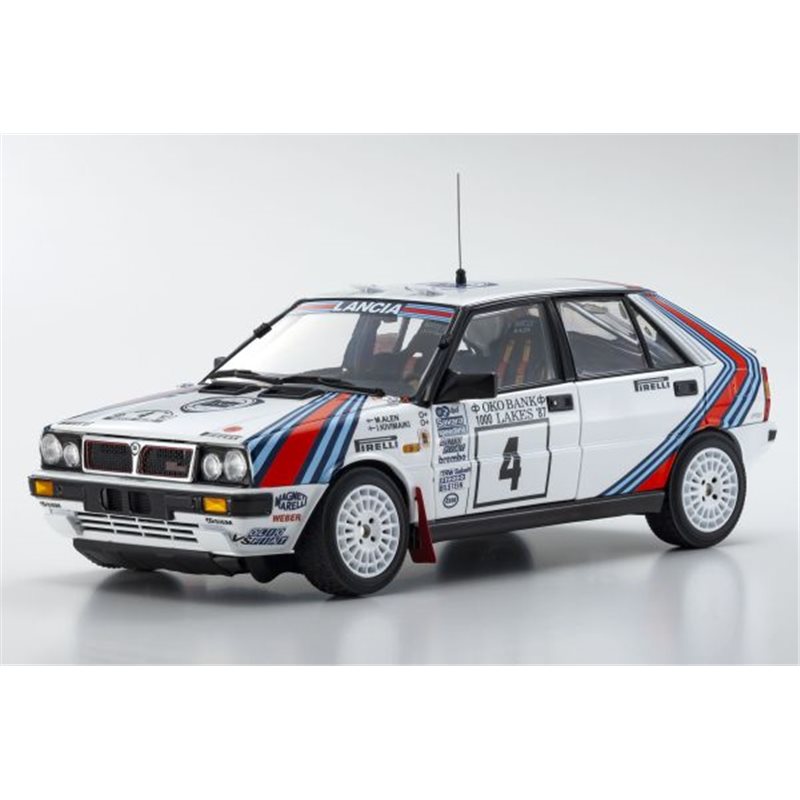 Kyosho 1:18 Lancia Delta HF 4WD 1000 Lakes 1987 Team Lancia Nr.4