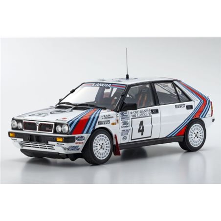 Kyosho 1:18 Lancia Delta HF 4WD 1000 Lakes 1987 Team Lancia Nr.4