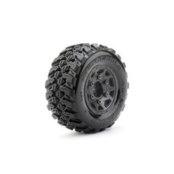Jetko EX Tyre SC King Cobra Black Wheel TRX Slash 2WD Front (2)