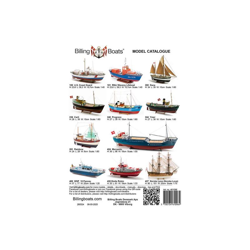 Billing Boat leaflet 8 page x mini A4 catalogue