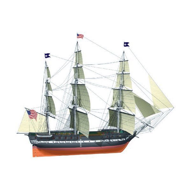 1:100 USS Constitution -Wooden hull