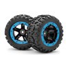 Slyder MT Wheels/Tires Assembled (Black/Blue)