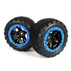 Slyder ST Wheels/Tires Assembled (Black/Blue)