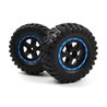 Smyter Desert Wheels/Tires Assembled (Black/Blue/2