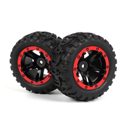 Slyder MT Wheels/Tires Assembled (Black/Red)
