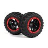 Slyder MT Wheels/Tires Assembled (Black/Red)