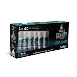 Acrylic set with 6 colors useful for all WoWs 