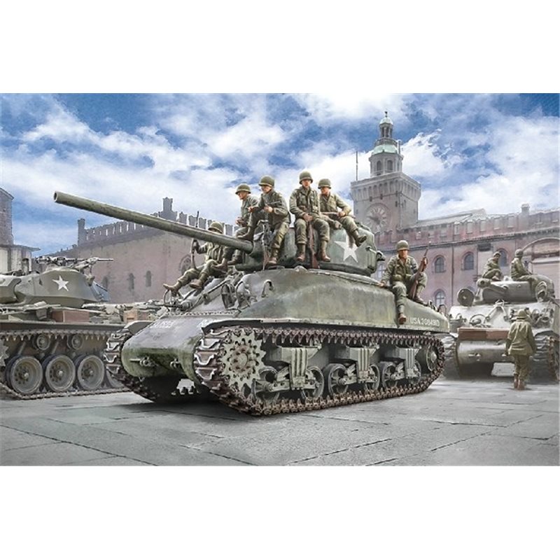 1:35 M4A1 Sherman  With U.S. Infantry 