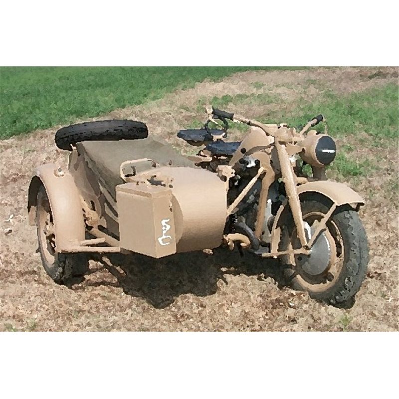 1:9 Zundapp KS750  With sidecar   