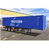 1:24 40' Container Trailer