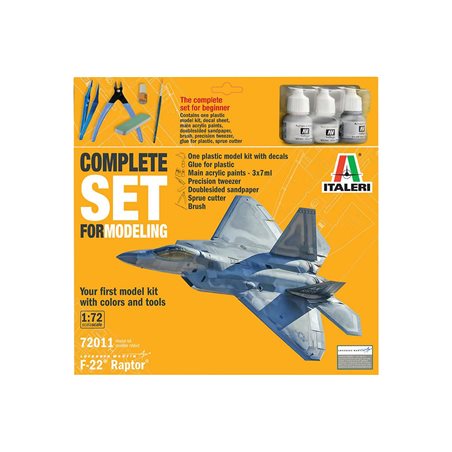 1:72 Complete modeling set F-22 Raptor