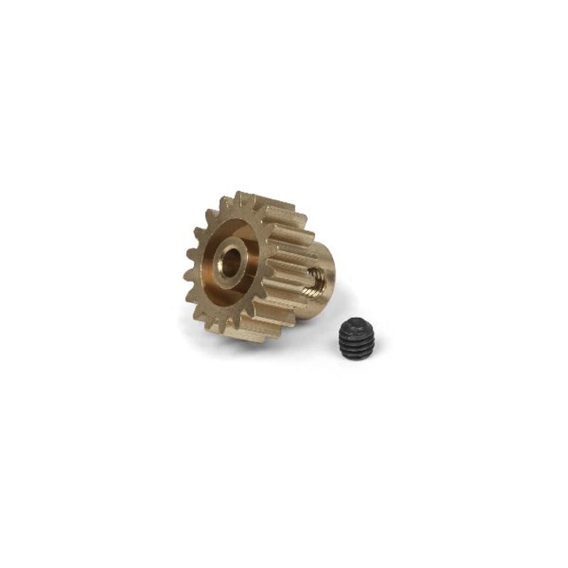 18T Brass Pinion Gear (0.8 M / 32DP 3.175 Shaft)